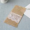 Lace-Trimmed Burlap Cutlery Bag for Weddings & Festivals - DIY Handmade Jute