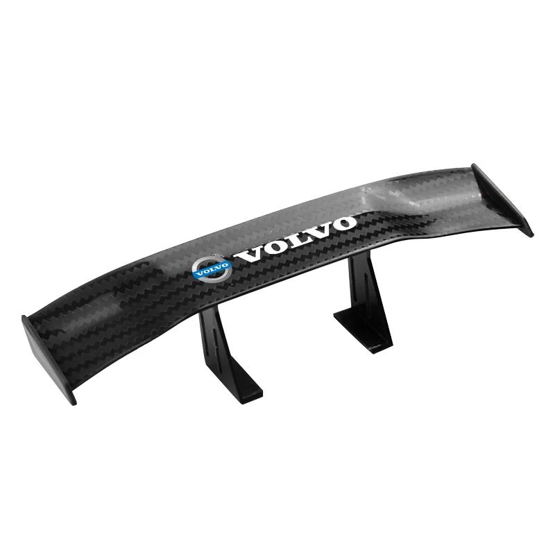 Carbon Look Car Rear Spoiler Mini Wing Small Model Decoration For Volvo Xc90 S60 S80 Xc60 Xc70 Xc90 Fh V50 S40 C30 Accessories