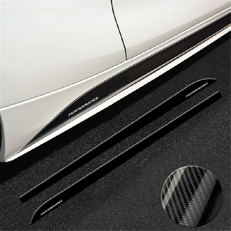 Autocollants Bandes De Seuil BMW – Noir Brillant – 2,15 Mètres – Protection Carrosserie