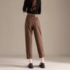 RAIN.CUN Women's 2024 Loose Brown High-Waist Harem Dad Jeans