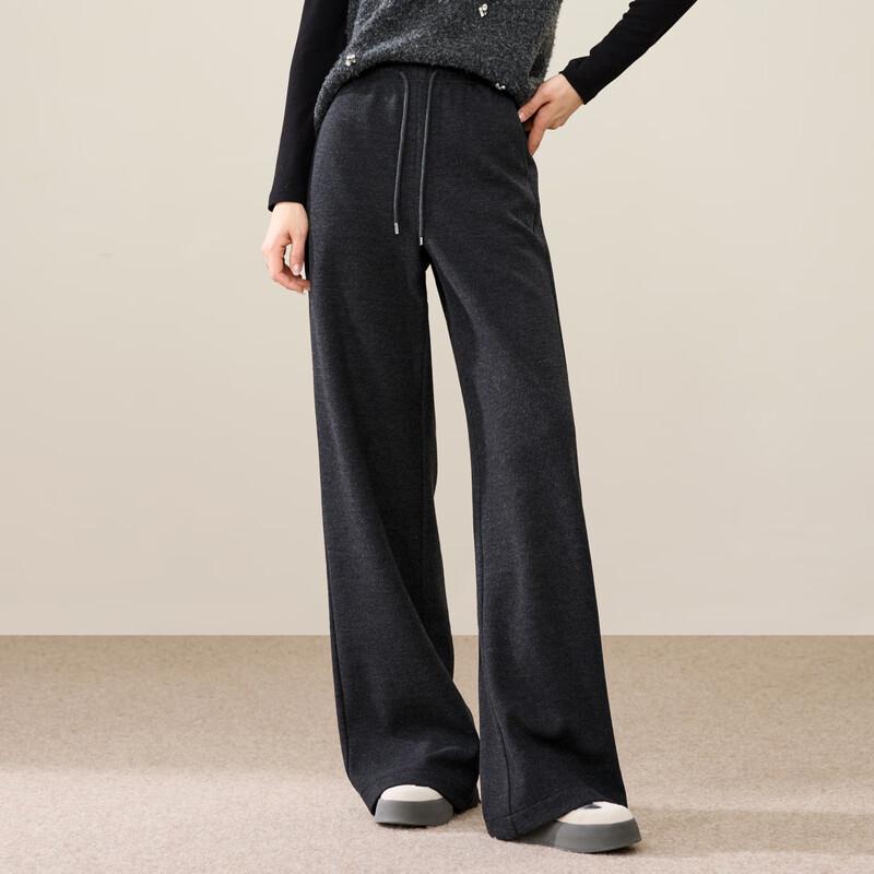 

ESE-Y Women s Acetate Wool Plush-Lined Wide-Leg Pants 31