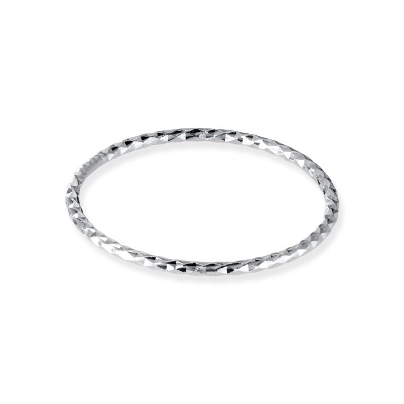 Modian Authentic 925 Silver Round Circle Slim Finger Ring for Women Simple Geometric Rings Fashion Fine Jewelry Bijoux