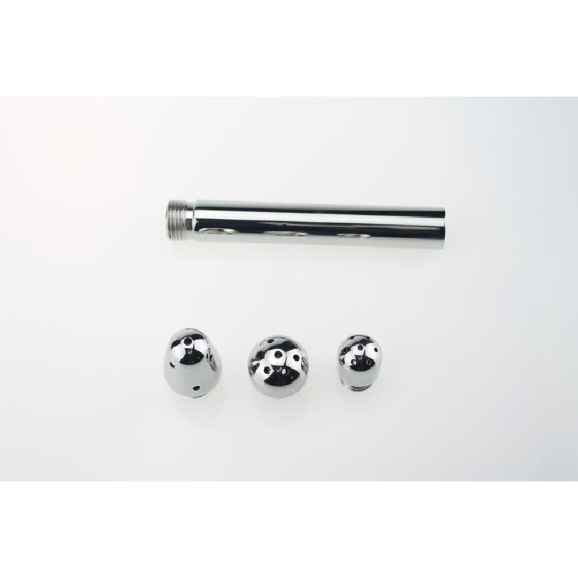 Vagina-Anus-Dreikopf-Spülung aus Aluminiumlegierung, Klistierzubehör, Analsex-Reinigungswerkzeug, Bidet für Erwachsene, Analplug, exotisches Spielzeug