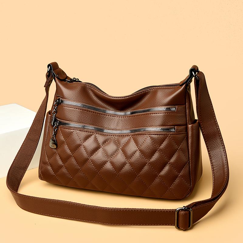 New Fashionable Women's Shoulder Bag with Diamond Pattern Quilted Crossbody Bag Suitable for Daily Use, Shopping, Commuting, Etc
