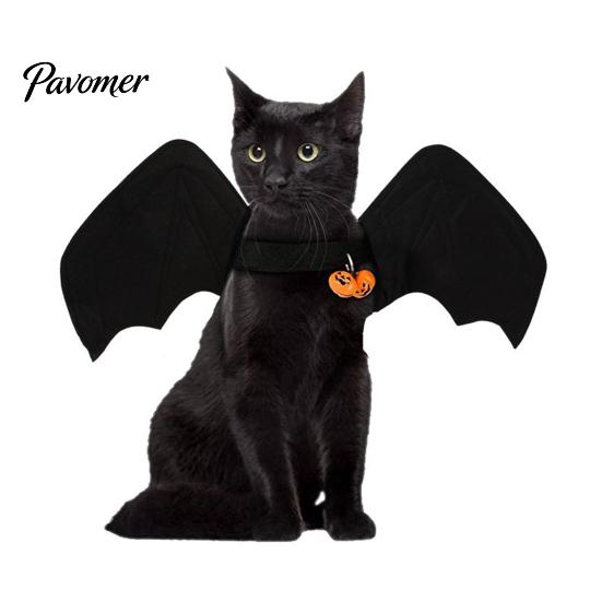 Pet Photo Prop Costume Cat Bat Wings, Halloween Costume, Puppy Cosplay Outfit, Party Cute Wings for Cats Dogs Dress Up Accessory Easy Put On