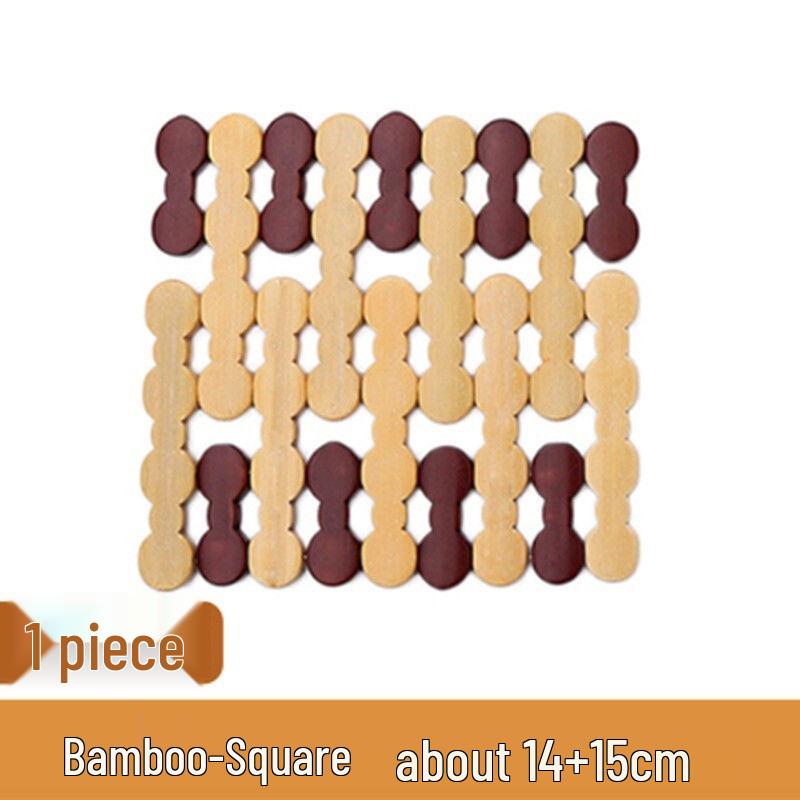 

Большой набор бамбуковых изоляционных подставок - Защитные от ожогов подставки для стола, мисок и тарелок; Термо- и маслостойкий