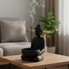 with Ash-Catching Chinese Zen Incense Stick Holder Meditating Monk Stick Incense Holder  Home Decor