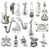 51 Pcs/Set Musical Instrument Pendant Retro Violin Pendant Music Charm Handmade Jewellery Accessories for Music Lovers