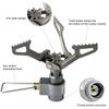 1PC Outdoor Gas Stove Mini Titanium Camping Gas Burner Ultralight Stove Survival Furnace Pocket Picnic Gas Cooker