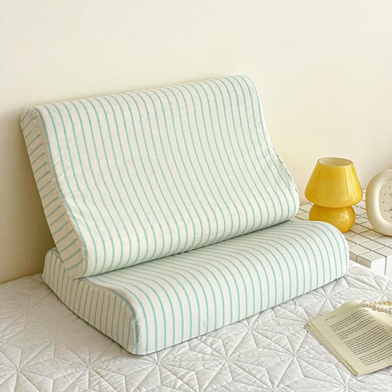 Latex Memory Pillow with Cotton Pillowcase for Children, 50x30cm, Washable, Four Seasons Use, Pillowcase 60x40cm.