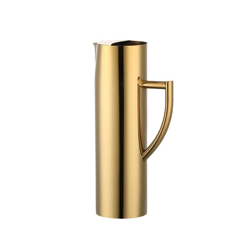 Drink Dispensers Cold Kettles Beverage Container Stainless Steel Pitcher Large Water Kettles with Handle for Gatherings
