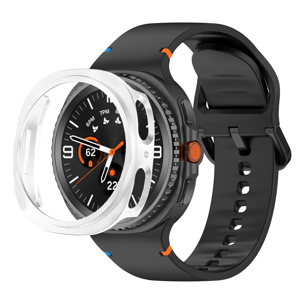 PC-Hülle + Offizielles Armband Für Samsung Galaxy Watch 8 40mm 44mm Silikon Sportarmband Correa Original 1:1 Kein Spalt Bandabdeckung