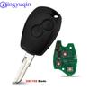 Jingyuqin Chiave Telecomando 2 Pulsanti Per Renault Duster Modus Clio 3 Twingo DACIA Logan Sandero Kangoo 433MHz Chip PCF7947/7946/4A