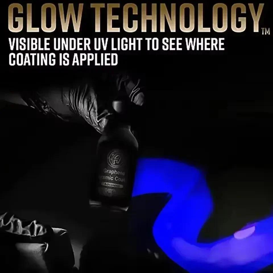 Graphene Ceramic Coating 10H Coating for Car Detailing Professionals 9+ Years of Protection Patented UV Glow Advanced Technology