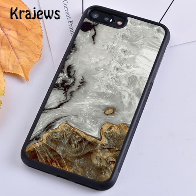 Traveler Protective Wood Resin For iPhone 17 Air 16 Phone Case Cover 15 14 Plus 12 13 Pro Max Coque