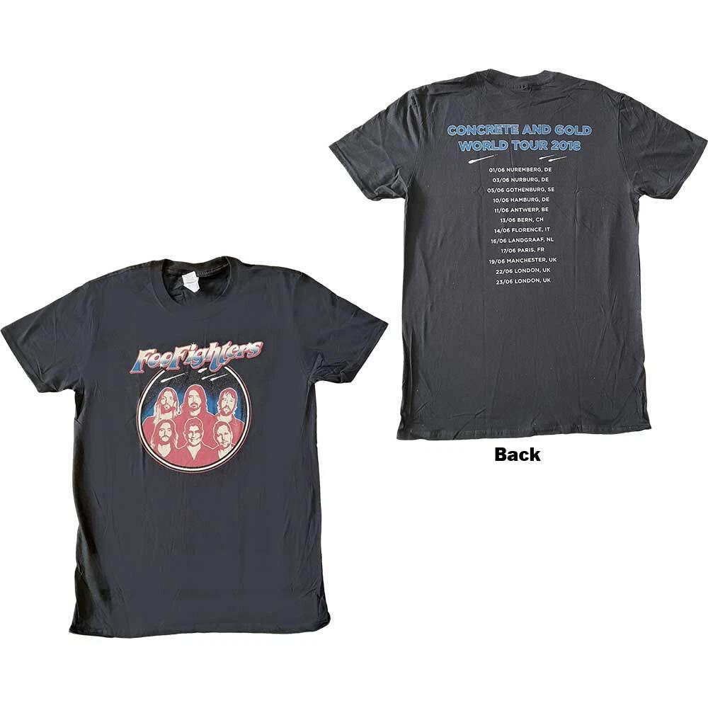 Foo Fighters - Band - Concrete & Gold World Tour - Medium Black T-shirt L