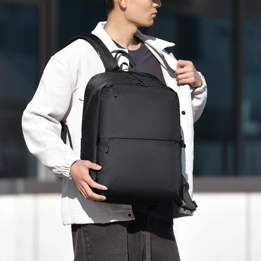 Casual Fashion Business Waterproof Computer Backpack Middle School University Daily Commuter Large Capacity Men'S Backpack