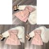 Pure Desire Korean Style Pink Satin Off Shoulder Dress With Bow For Summer Party Wear