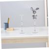 Abaodam Action Figure Set of Transparent Adjustable Display Base Holders for Tabletop Stable Clear 15 x 4 x 4cm Stands, 20, Models, Base, Plastic,