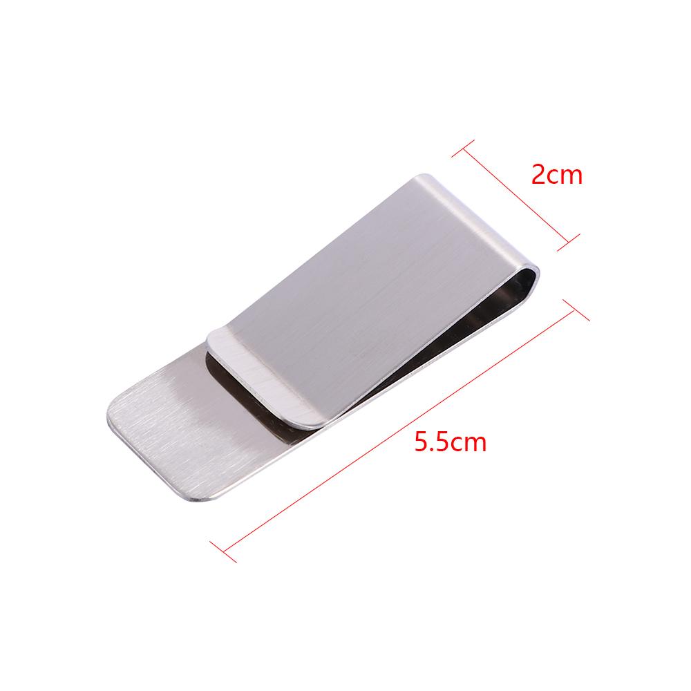 Holder Metal Clip Credit Card ID Clip Stainless Steel Money Clip Wallet Cash Clamp Men Purse