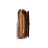COACH Hutton Leather With Snake Skin With Coated Canvas Small Square Bag, Shoulder Bag, Crossbody Bag Women's Brown 89068-B4PVR