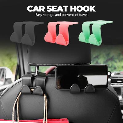 Ganchos de armazenamento para assento de carro, ganchos para encosto de cabeça, suporte de armazenamento, ganchos duráveis para pendurar roupas, bolsa de carro