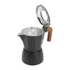 2 Cup Capacity Stovetop Espresso Maker Double Valves Moka Pot  For Mocha Coffee