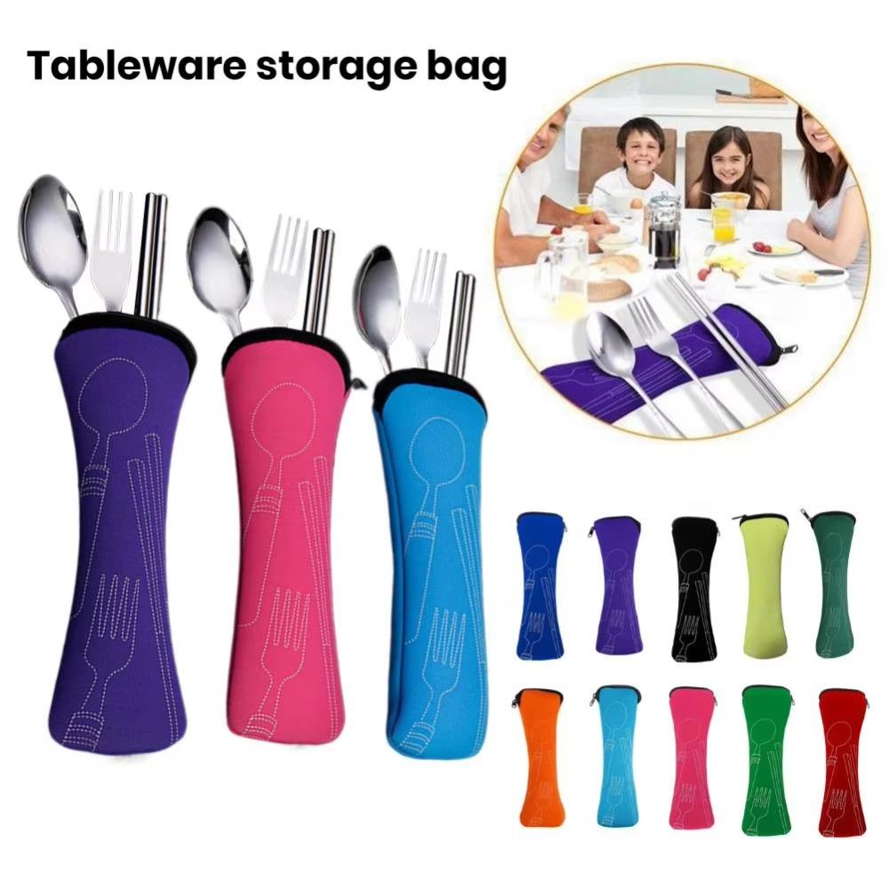

Spoon Cutlery Bag Chopsticks Storage Bag New Tableware Bags червоний