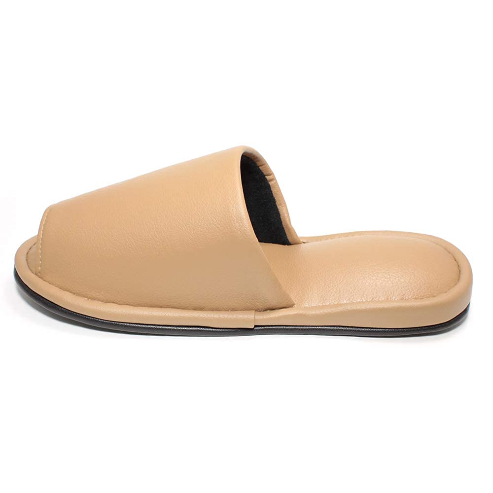 Set de lux pentru oaspeți și uz de afaceri [HYBRIDWORKS] Papuci cu aspect de piele, Antibacterieni, 5, Aprox.. 26cm, Unisex, Ștergabil, Cu deschidere frontală, (Liber