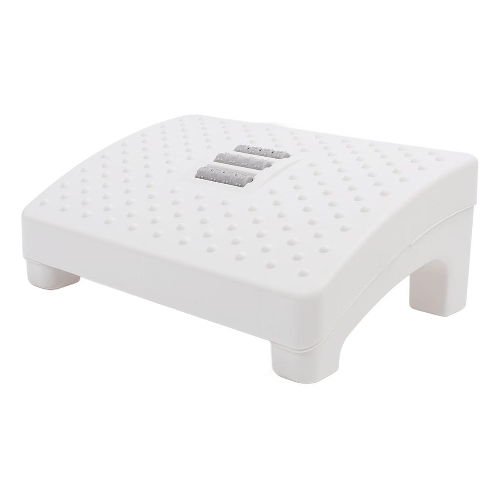 Stolička na nohy Pohodlná podložka pod nohy pod stůl Protiskluzová stolička na nohy s masážním válečkem pro koupelnu