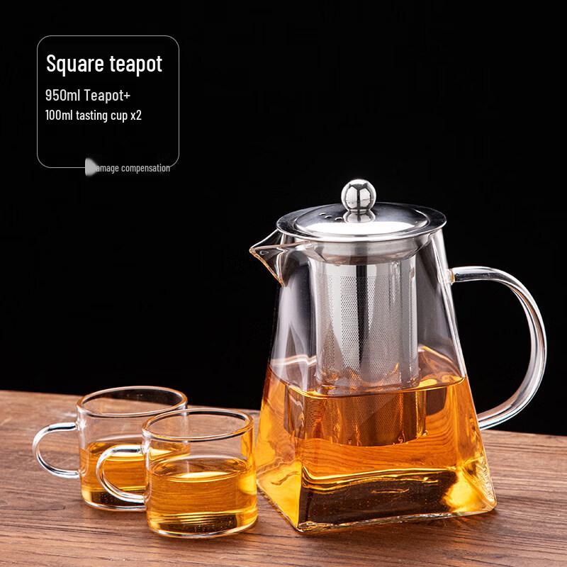 ZISIZ Heat-Resistant Glass Teapot