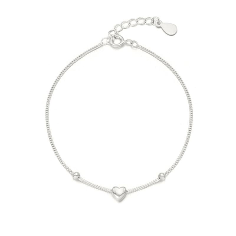 

ENGBROX daily mini heart bracelet silver