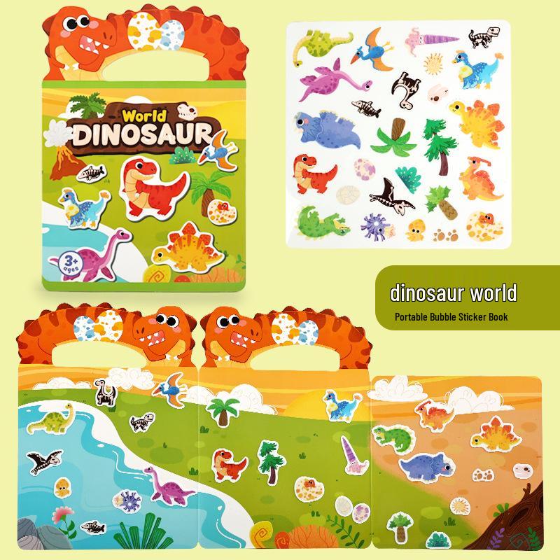 Cross-border Jelly Sticker Book: Educational Silicone Reusable Stickers for Baby Kindergarten Fun and Gifts