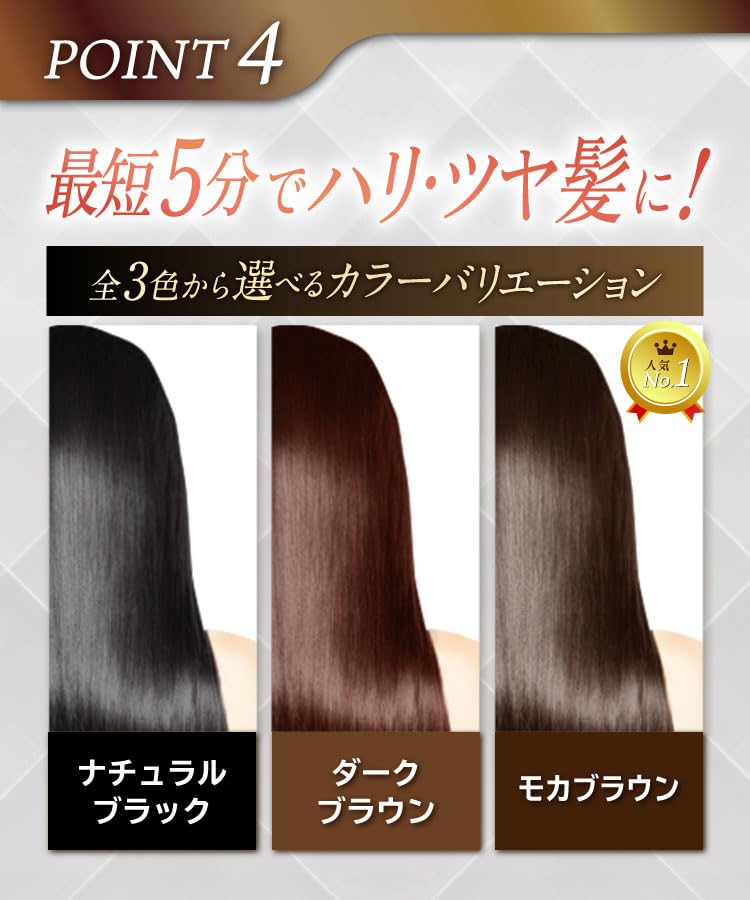 RETURNA Color Treatment for Gray 3 Colors Natural Black Salon Damage As Fast As 5 Minutes [Official] Hair, Women, Available, [Soap Scent], Quality,