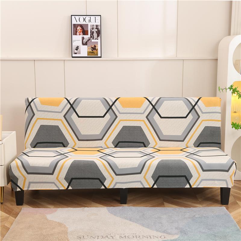 folding sofa bed cover for living room armless sofa covers elastic spandex material soft slipcovers