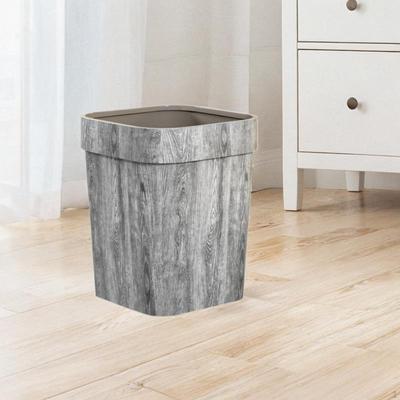 Portable Waste Bin, Decorative Rustic Trash Can for Bathroom, Living Room, Kitchen, Bedroom, Near