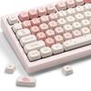 Pink Keycaps XVX Sakura PBT Cute MOA Profile Dye Sublimation Custom for Mechanical Keyboards 142 Sets Pink - Keycaps, 60%/65%/75%/100%, -