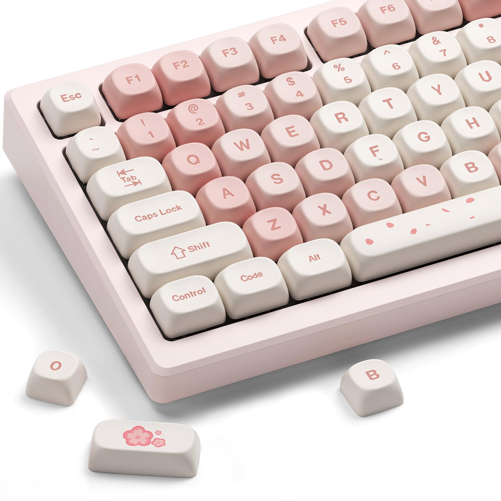 

Pink Keycaps XVX Sakura PBT Cute MOA Profile Dye Sublimation Custom for Mechanical Keyboards 142 Sets Pink - Keycaps, 60%/65%/75%/100%, -