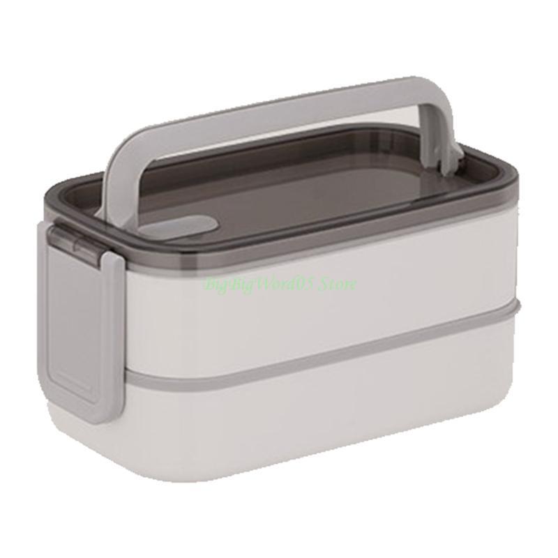 24TE Japanese Style Double Layer Plastic Material Lunch Box with Microwave Oven Bento Boxes for Childrens Students for School