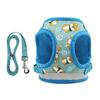Harnais Confortable pour Chien Corde de Traction Animale Pour Propriétaires d'Animaux Bleu S 1Paquet