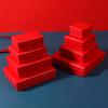 5pcs Paper Jewelry Box For Ring Earrings Pendant 9x9x3cm Display Packaging Wedding Birthday Party Gifts Organizer Holder Boxes