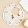 Six-Layer Baby Crinkle Cloth Bib - Soft, Absorbent & Anti-Spit-Up for Newborns