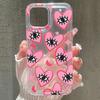 Multicolor Love Heart Eyes Anti-drop Soft Case For iPhone 13 11 12 14 15 Pro Max 7 8 Plus SE 2 3 X XR XS Max Airbag Clear Cover
