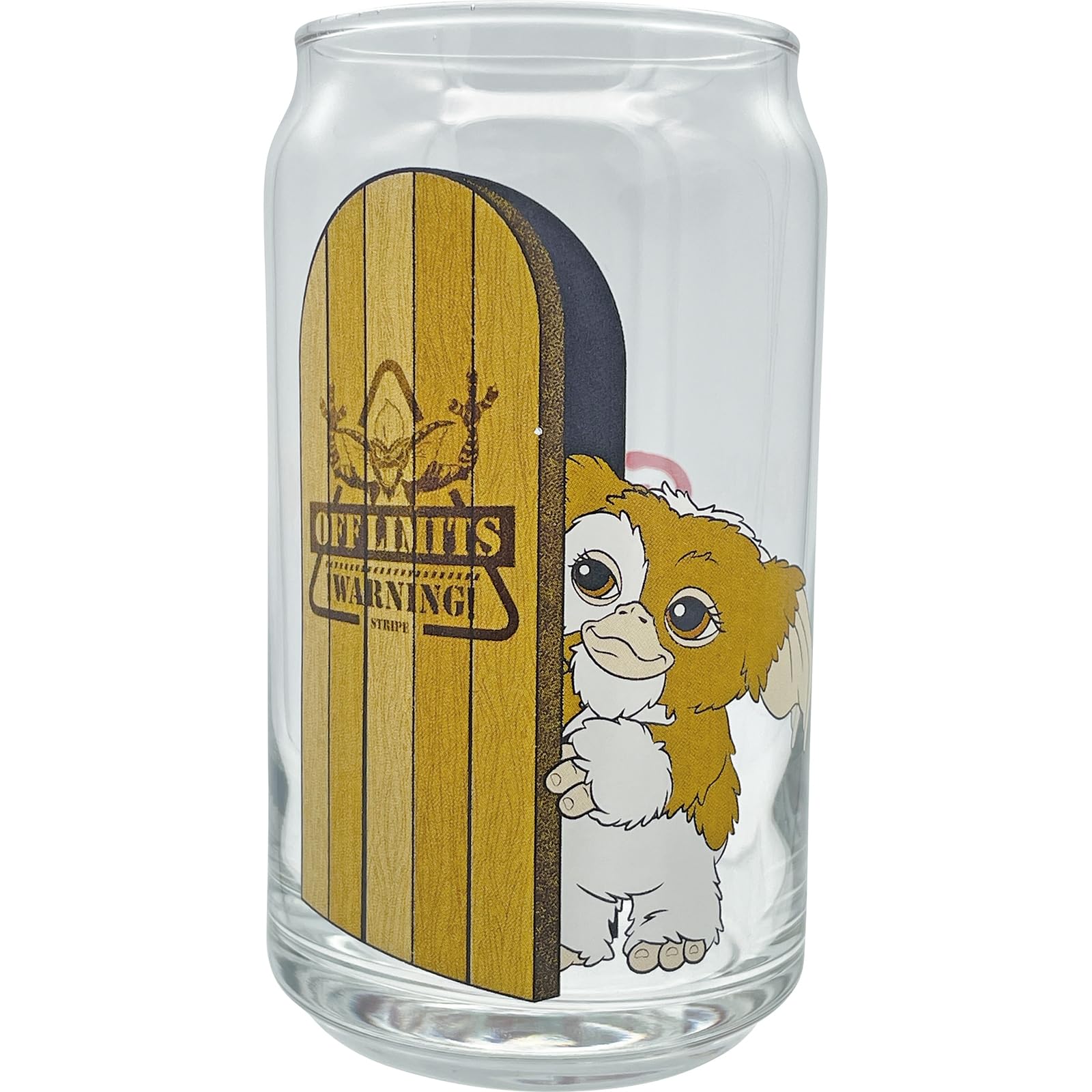 

Gizmo Illustration Juice Large Movie 7 x 13cm Made in GREMLiNS Glass, Can-Shaped Glass, Merchandise, Tableware, Clear, Approx. Diameter, 360ml,