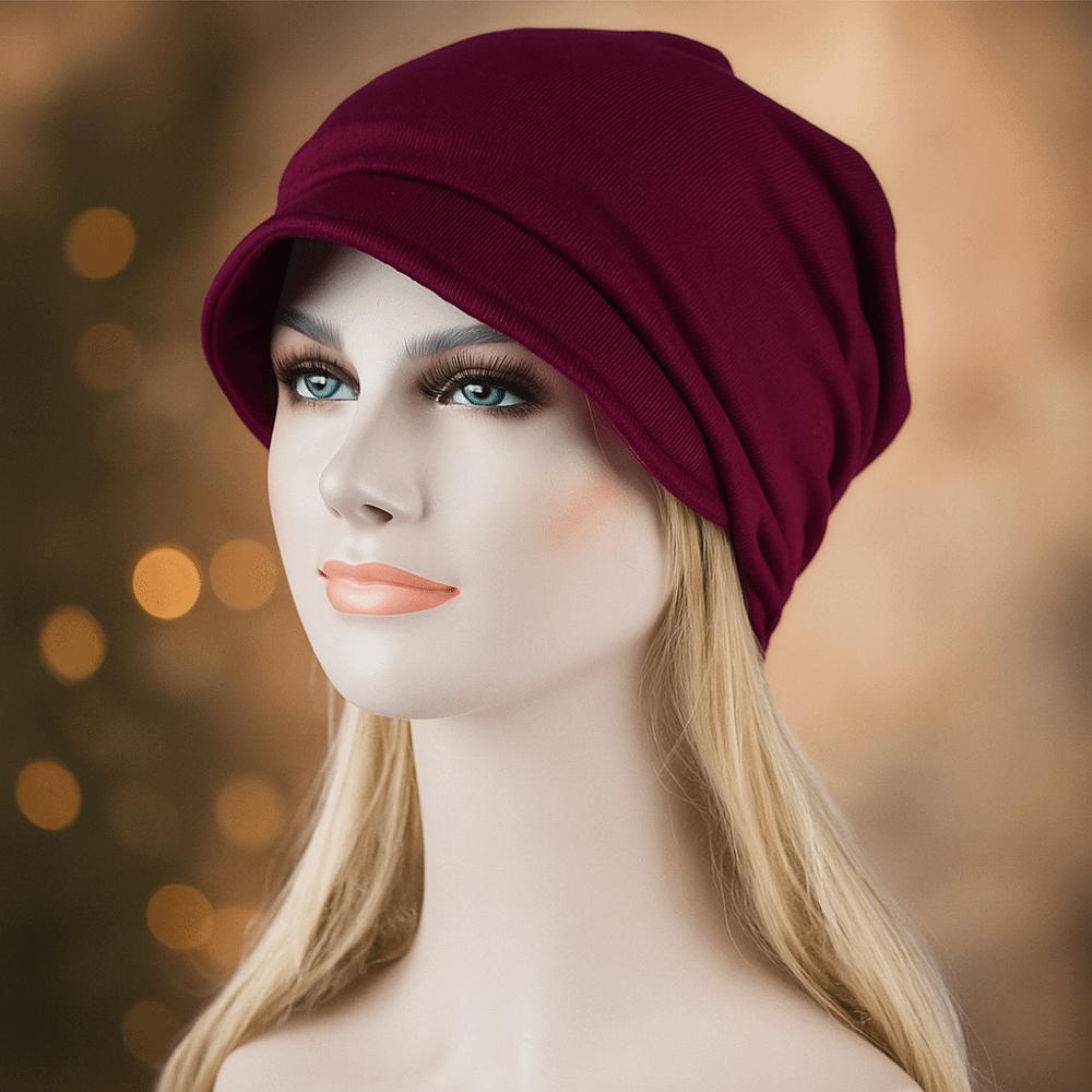 With Brim Brimmed Basin Hat Sun Protection Turban Hat Versatile Headwear Hats  Bald Confinement
