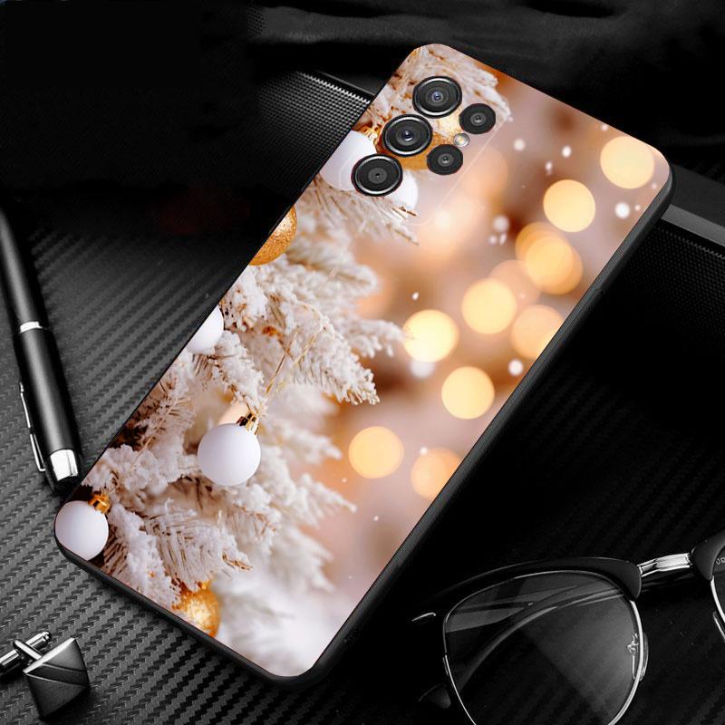 Christmas Tree Ball Phone Case For Samsung Galaxy S25 S24 S23 S22 S21 Ultra S24 S23 S22 S21 S25 Plus S24 S25 FE
