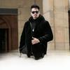 Men's Long Mink Coat - Thick Deerskin Imitation Fur for Autumn & Winter