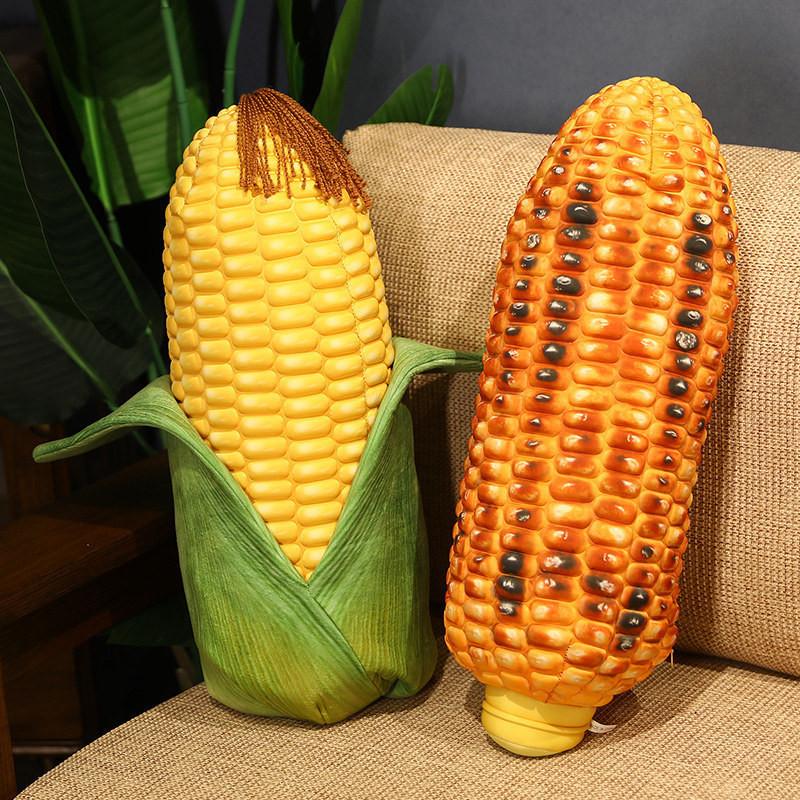 Plush Corn Roasted Toy Vegetable Stuffed Doll Cartoon Decorations Gift Kids