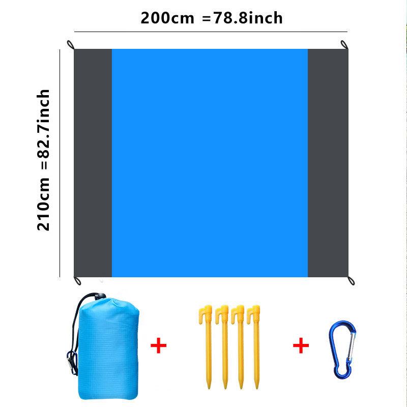 Yiwu Goalfit Outdoor Camping Beach Sand Free Beach Mat Waterproof Beach Mat 200*210