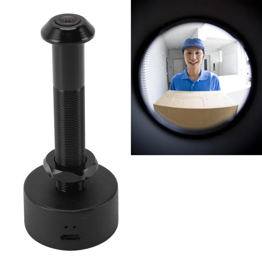 Caméra œil de bœuf Wifi 1080P HD Détection de mouvement Angle large 150 degrés Lentille Grand Angle Visor de porte avec Application pour la Sécurité de la Maison